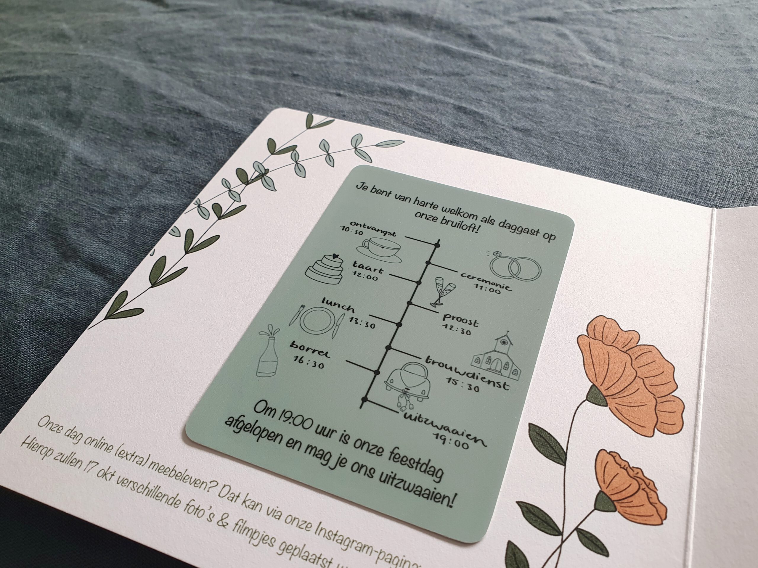 Trouwkaart binnenkant